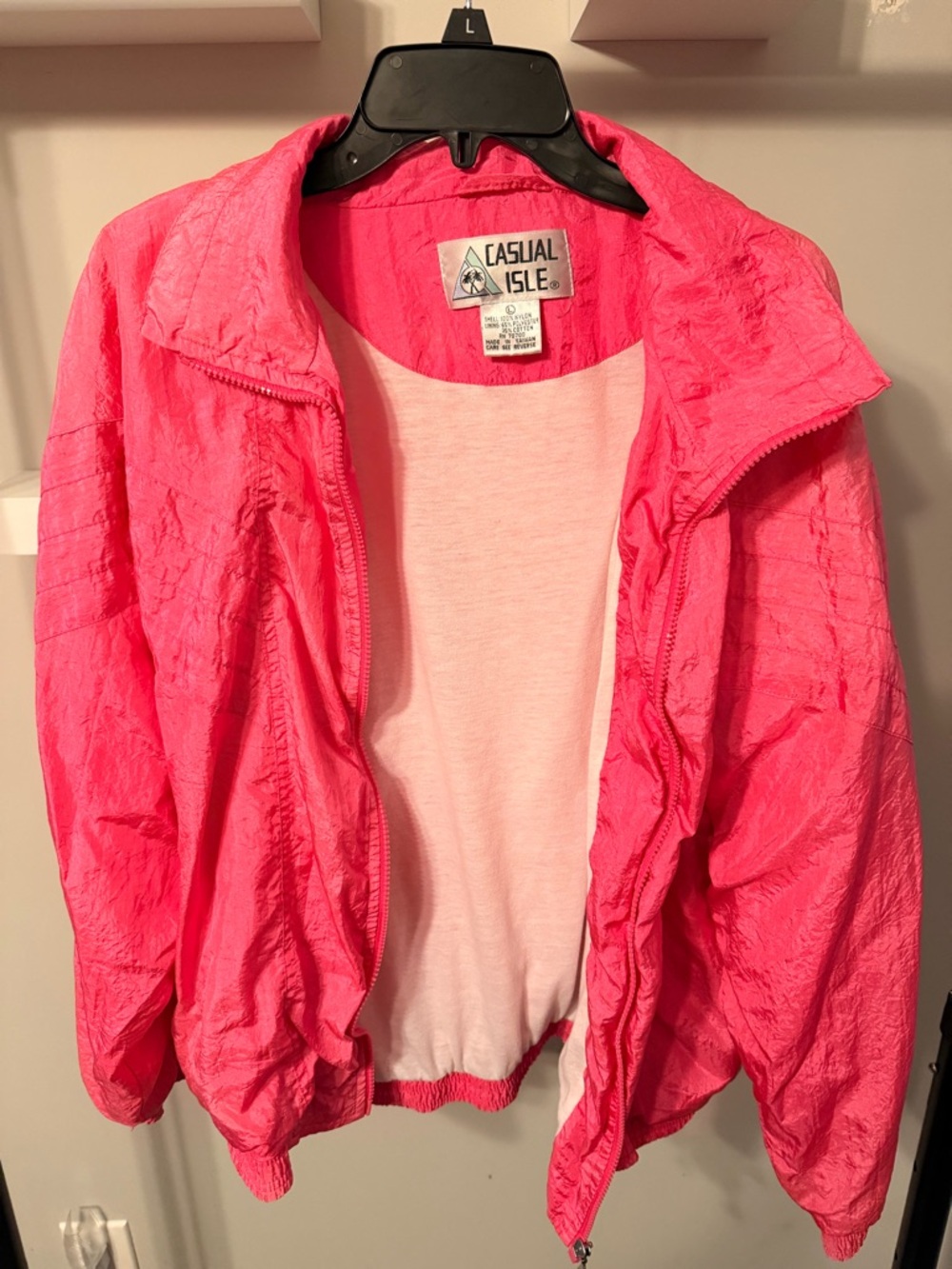 Casual Isle Women’s Vintage Hot Pink Lightweight Jacket